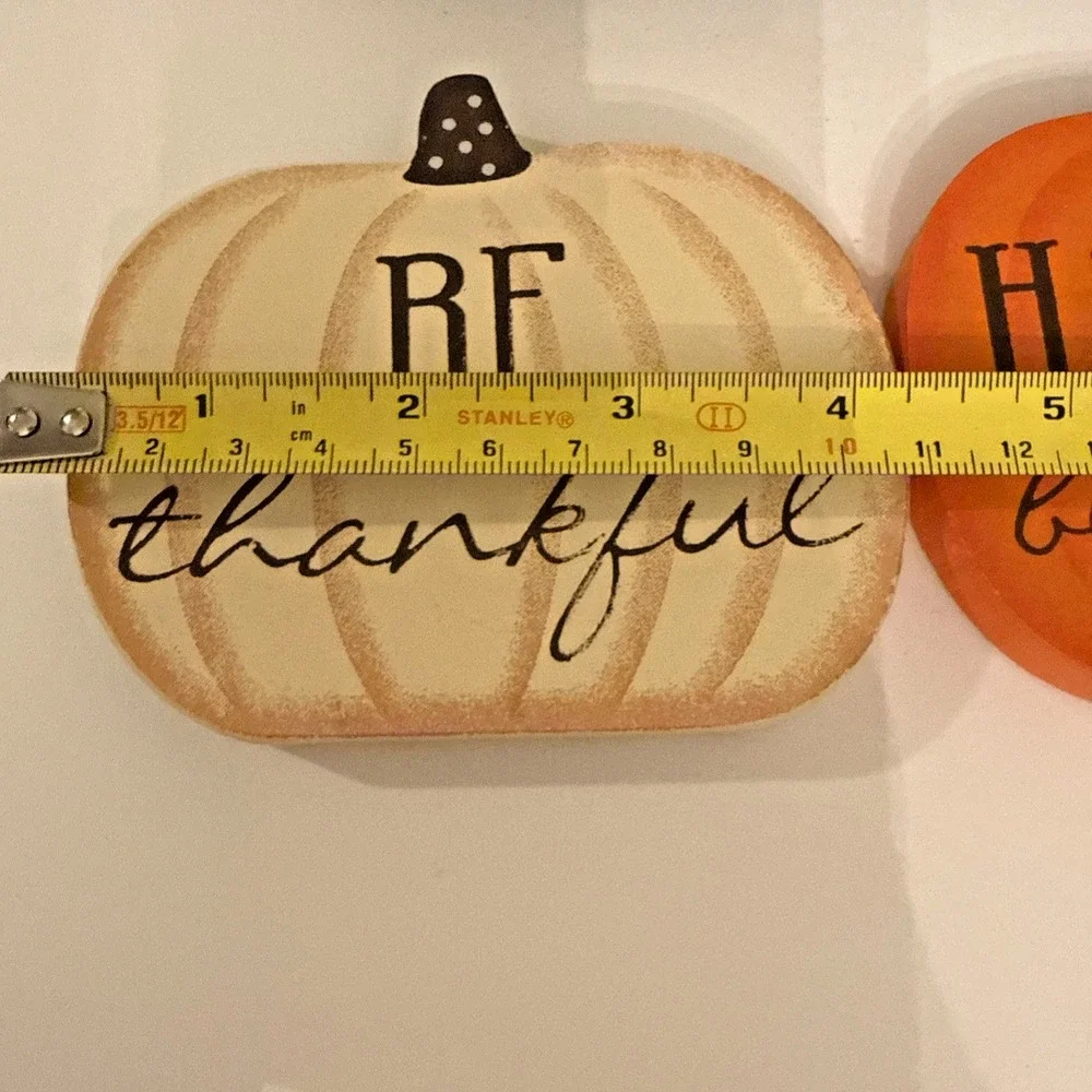 Fall Harvest Wooden Pumpkins